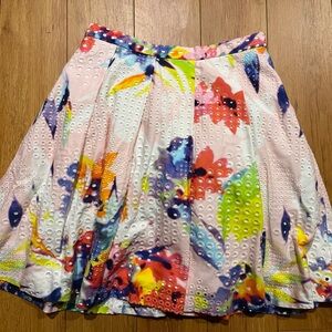 Trina Turk bubble Floral Crochet Women's Skirt size 2 New